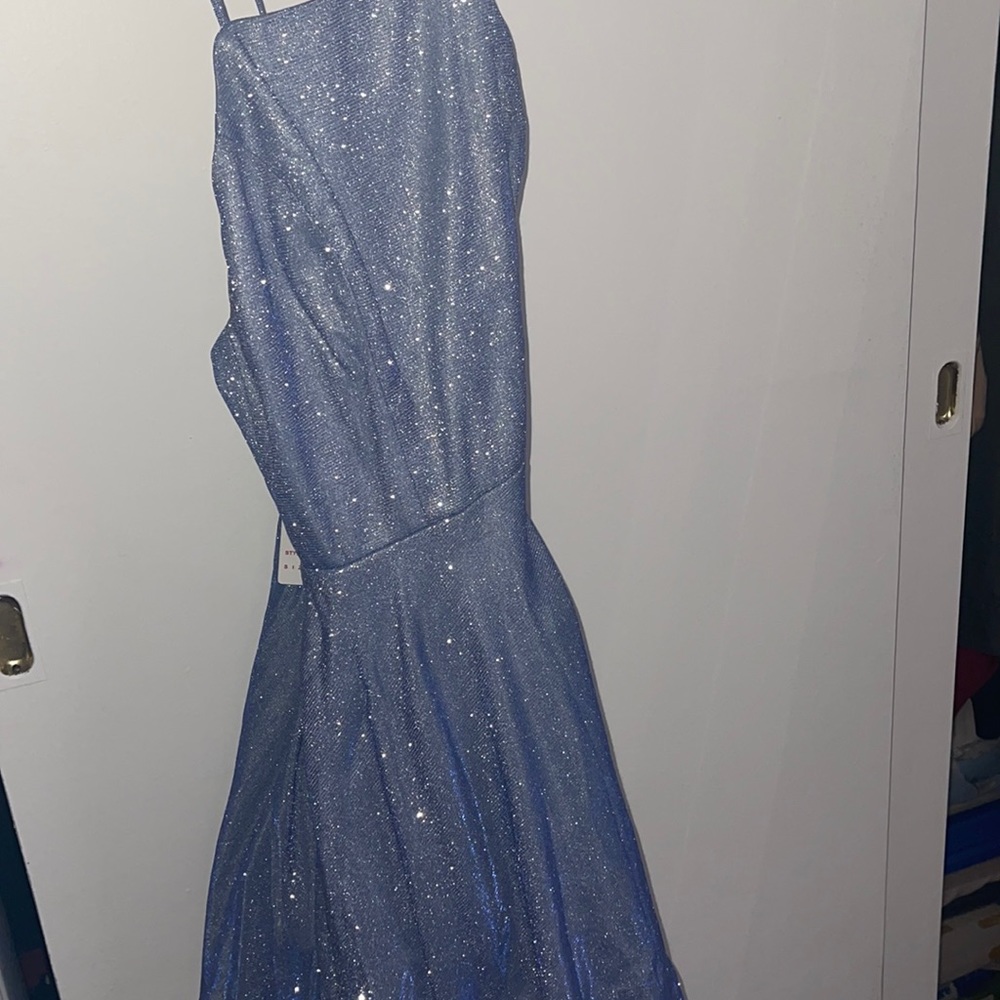 small / new with tags. purplish blue dress for any dance or occasion super cute